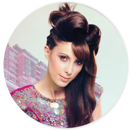 Hairdreams Long Brunette Updo Style